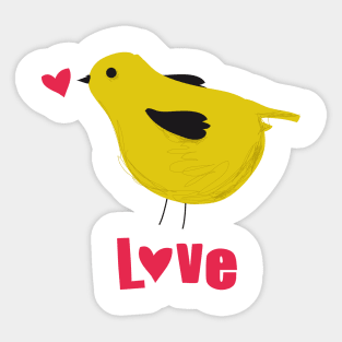 LOVE BIRD Sticker